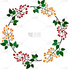 圆形花架，背景，封面，请柬。