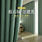 豆蔻绿色清新全遮光窗帘主图车图钻展