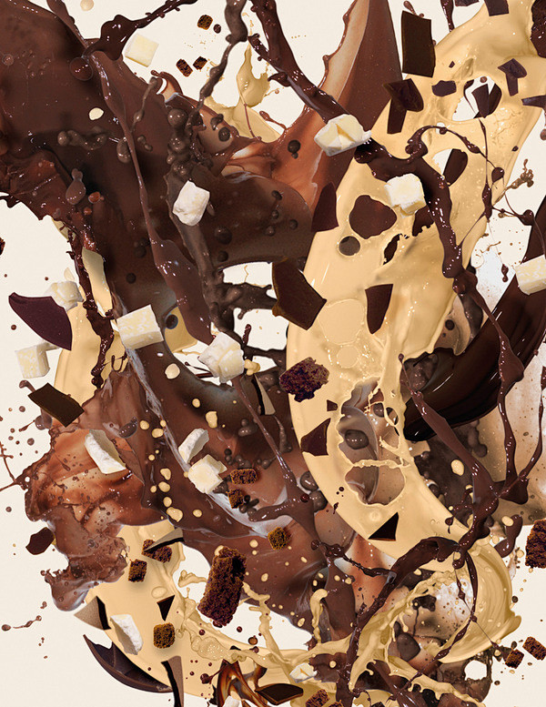 #海报# 创意 甜品 雪糕 爆炸