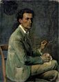 波兰-法国现代艺术家Balthus(Balthasar Klossowski de Rola)，Self-portrait，1940