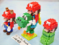 3D perlerbeads アイロンビーズ　Mario　マリオとヨッシー - 3DPerlerBeadsお手軽頑固な立体アイロンビーズ : マリオを作るなら、これも！っということで作ってみたヨッシーに乗ったマリオです。ヨ...