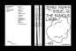 This may contain: two books with black and white covers on them