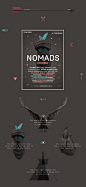 Nomads Festival 2015 : We redesigned the annual gathering of a unique tribe. A tribe that celebrates electronic music and nature.We wanted to create a design that unites the clean feel of the music and the traditional elements of native cultures.