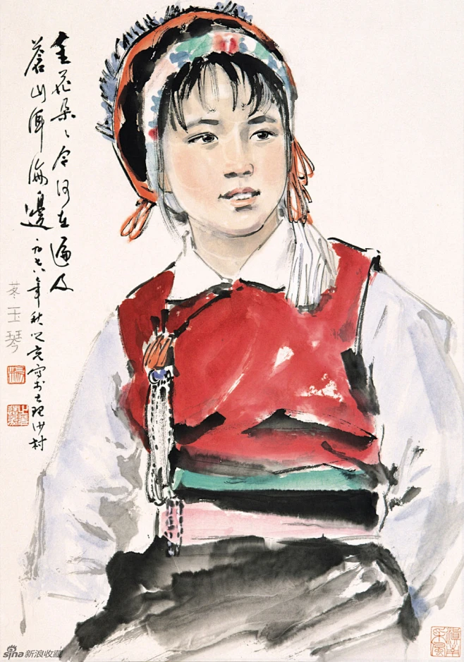 杨之光国画人物作品（一）-花瓣网