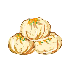 卡通手绘包子小笼包