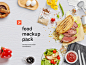 Food Premade Scenes : Premade food mockup scenes