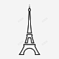 埃菲尔铁塔法国地标图标 页面网页 平面电商 创意素材