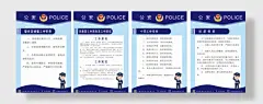 派出所警务公安制度牌系列海报