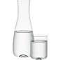 Crate & Barrel Oasis Bed Carafe with Glass