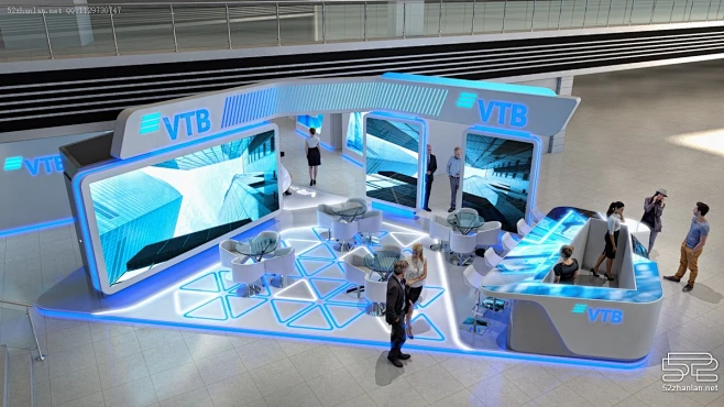 【VTB】展台设计分享 – 52展览设计-花瓣网