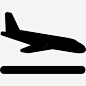 飞机着陆图标 页面网页 平面电商 创意素材