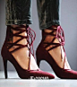 Jeffrey campbell+free people hierro heel罗马鞋系带款3