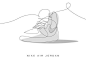 Memorable Sneakers: One Line Illustrations by Differantly | Inspiration Grid | Design Inspiration