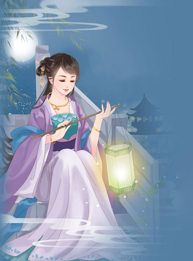 漫画画集原画立绘古风美女古风人物人物原画中国风人物素材设计素材点