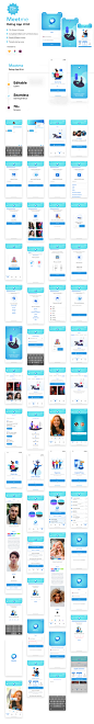 #APP模板#
约会交友社交资料照片编辑引导页app ui源文件sketch xd模板