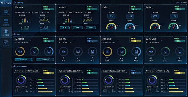 matrix系统界面设计UI