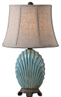 Uttermost Seashell Blue Buffet Lamp beach-style-table-lamps