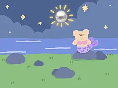 可爱插画 ipad壁纸  电脑壁纸  cr.牙牙天使-