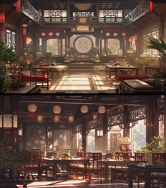 Ai笔下的中式厅堂 4