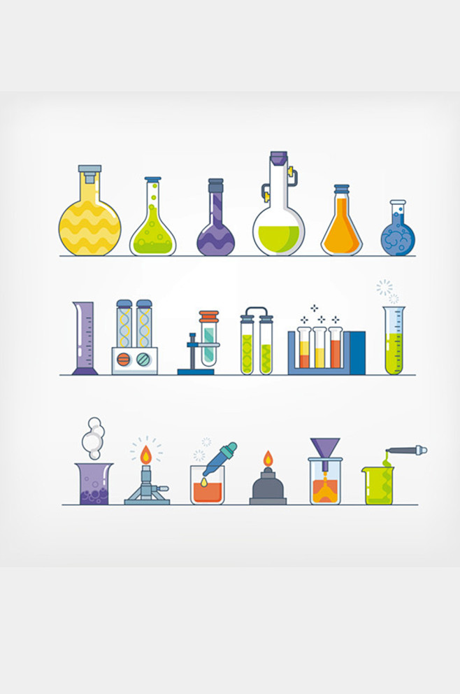医疗素材试管化学实验分析实验室生物-众图...
