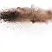 Freeze motion of colored powder explosions isolated on white background