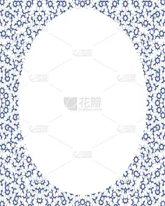 圆形框架背景与装饰边框
