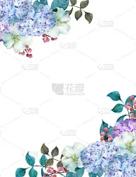 绣球花和百合花装饰