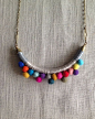 The FRANKIE Necklace Color Study No by NestoftheBluebird on Etsy, $44.00