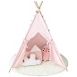 北欧儿童帐篷帆布游戏屋室内小帐篷公主城堡宝宝游戏屋益智玩具-淘宝网