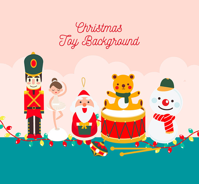 6个可爱圣诞节玩具矢量素材.jpg