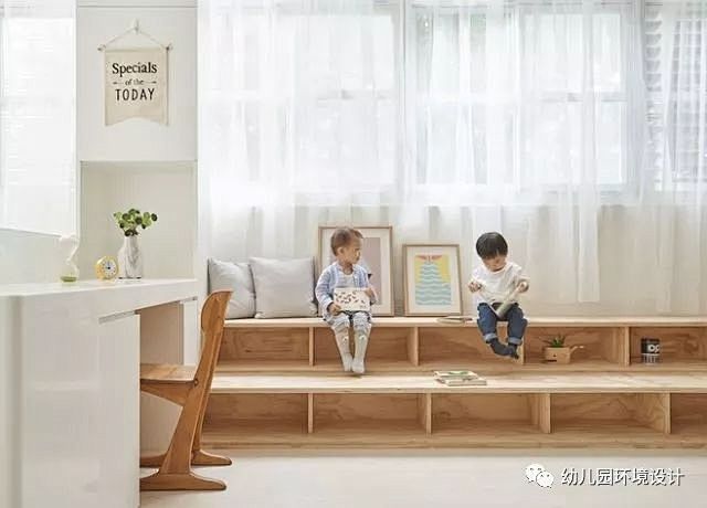 日式风格的幼儿园教室设计，让活动空间更充...