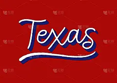 texas hand lettering with 3d isometric effect