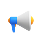 Megaphone 3D Illustration