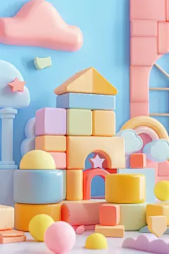 经典积木玩具模型