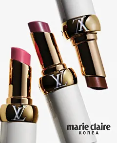 Photo by marie claire korea 마리끌레르 on September 12, 2025. 可能是包含下列内容的图片：一人或多人、化妆、口红、化妆品和上面的文字是“V marie marieclaire claire”.