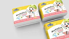 青蛙王子--纸尿裤包装设计/卡通手绘风格设计/可爱婴儿