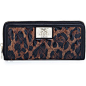 Moschino Nero Leopard-Print Quilted Faux-Leather Wallet