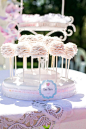 Rose cake pops! Too pretty! Ballerina Birthday Party via KarasPartyIdeas.com #ballet #princess #party #idea #supplies