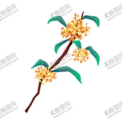手绘桂花png免抠素材 【酷图网】桂花,手绘桂花,花枝,桂花插画,中秋素材,卡通,黄色的花,花卉,中国画,花鸟,金桂飘香,花叶,桂花叶,八月桂花,桂花香,桂花树,中国风,桂花茶,桂花糕素材,桂花食品,风景,设计海报,广告设计PNG,