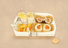 霹雳陈采集到Illustration.Food 绘食绘色