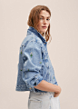 Embroidered denim jacket - Details of the article 2