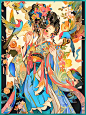 『云雀织女』国风&国潮插画|古风女