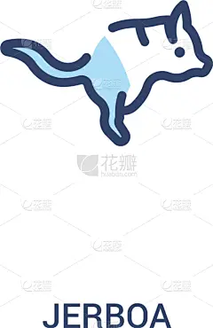 图标,两只动物,简单,概念,线条,野生动物,直的,肖像,哺乳纲,站