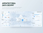 Map Visualization x FUI 3d c4d clean data data visualization interface light map ui uiux ux web website