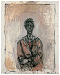 Caroline
艺术家：贾科梅蒂
年份：1961
材质：Oil on canvas
尺寸：100 x 82 CM