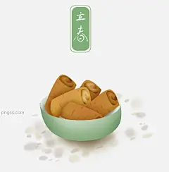 立春传统食物春卷图片大小2000x2032px 图片尺寸974.95 KB 来自PNG搜索网 pngss.com 免费免扣png素材下载！传统美食#传统小吃#春饼#春卷#油炸春卷#中国风#中国美食#装饰图案#