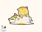 Massage fun cute wico sticker cats massage