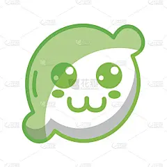 剪影卡哇伊可爱快乐柠檬水果