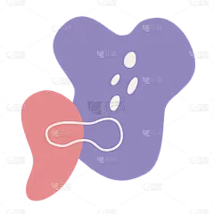 手绘-莫兰迪色块贴纸svg-1