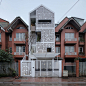 Cocoon House / Landmak Architecture : Completed in 2016 in Vietnam. Images by Trieu Chien. This house is a block in a row house in the expensive New Urban area, but now seem to be neglected after the economic crisis in Vietnam. Within the...